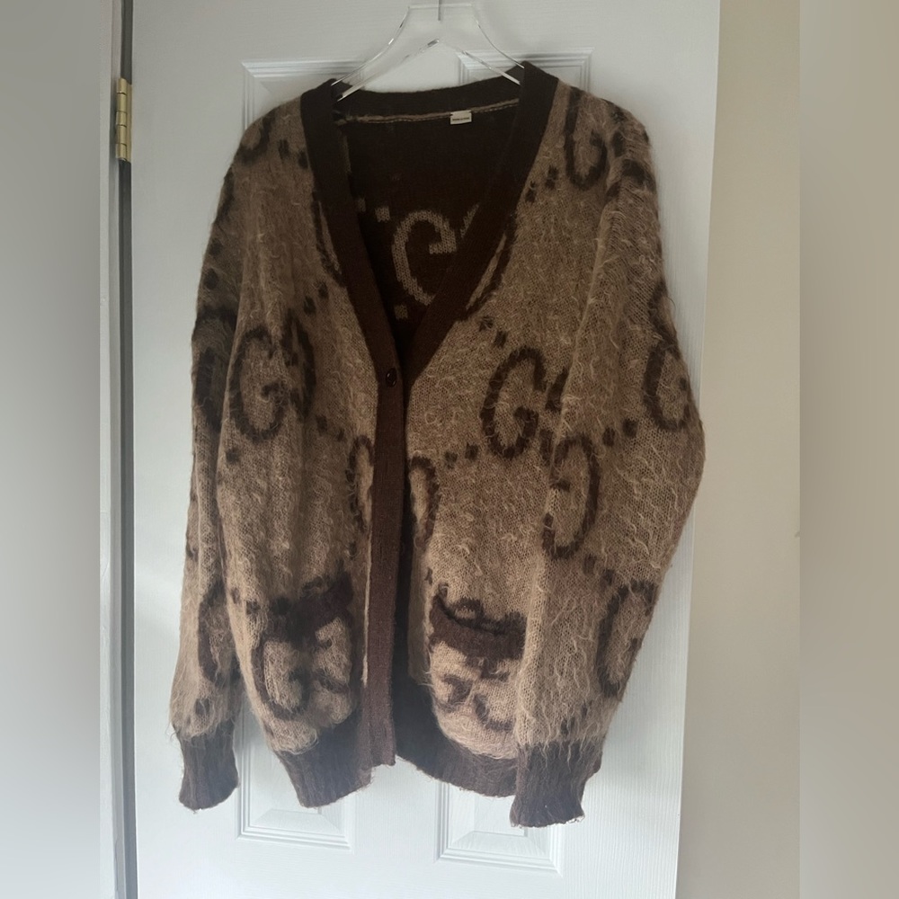 Gucci GG reversible mohair cardigan